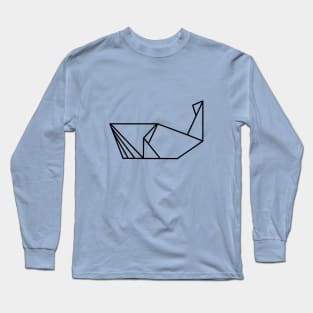 Origami Whale Long Sleeve T-Shirt